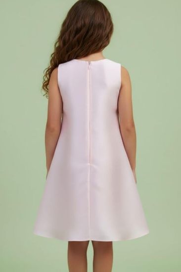 صورة فستان سهرة الزهور فينكه في الصدر بلمست اللول